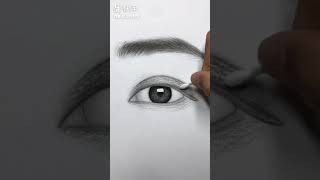 Pencil sketch tutorial, How to draw realistic Eyes #Shorts