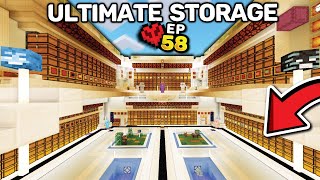 I Built The WORLD'S BEST STORAGE ROOM in Minecraft Hardcore (#58)