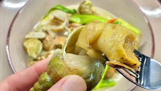 Whelks or Sea Snails with Coconut Milk//Sea Snails Easy Recipe