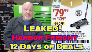 Leaked!!  Harbor Freight 12 Days of deals