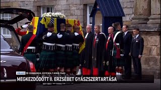 Megkezdődött II. Erzsébet gyászszertartása