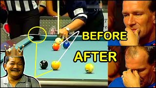 Efren Reyes shocks the German Machine with a Jump Cue | Unexpected match