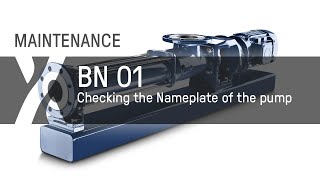 Maintenance: BN - 01 - Checking the Nameplate of a seepex