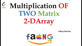 Matrix Multiplication Program | Java | Array