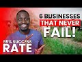 Businesses that Never fail? 6 Businesses With Amazingly Low Failure Rates [Backed by Data]