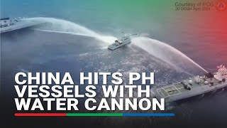 China fires water cannon at Philippine vessels | ABS-CBN News