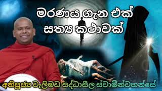 මරණය ගැන එක් සත්‍ය කථාවක් | ven  Welimada Sadhdhasela thero