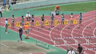 H29　千葉県高校総体　女子100mH　準決勝3組