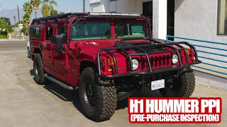 H1 HUMMER PPI (PRE-PURCHASE INSPECTION)