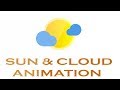 Css Animation tutorial | css examples | Sun and cloud animation | Cool css effects