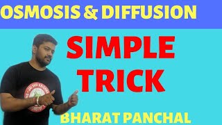 Difference between osmosis and Diffusion | Bharat Panchal | Class-12 | Solution |