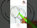 Drawing a Colorful Balloons #shorts #viral #status #fun #fyp #Magic Pencil   #letterdrawing #art