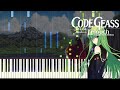 Mozaiku Kakera - Code Geass ED2 [Piano cover + sheet]