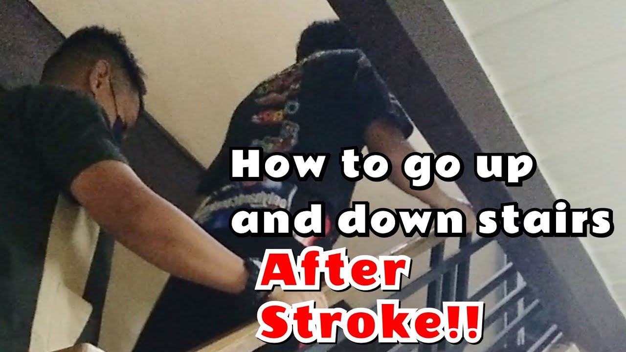 How To Go Up And Down Stairs After Stroke | Physical Therapy - YouTube