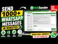 Send WhatsApp Messages Automatically with WASender | WhatsApp Automation Software with CRM Features