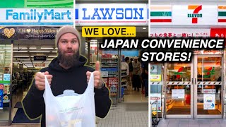 Trying Food from the TOP 3 CONVENIENCE STORES in JAPAN! (Tokyo) Family Mart, 7 Eleven, Lawsons