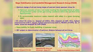 CSIR CIMFR Slope stabilization