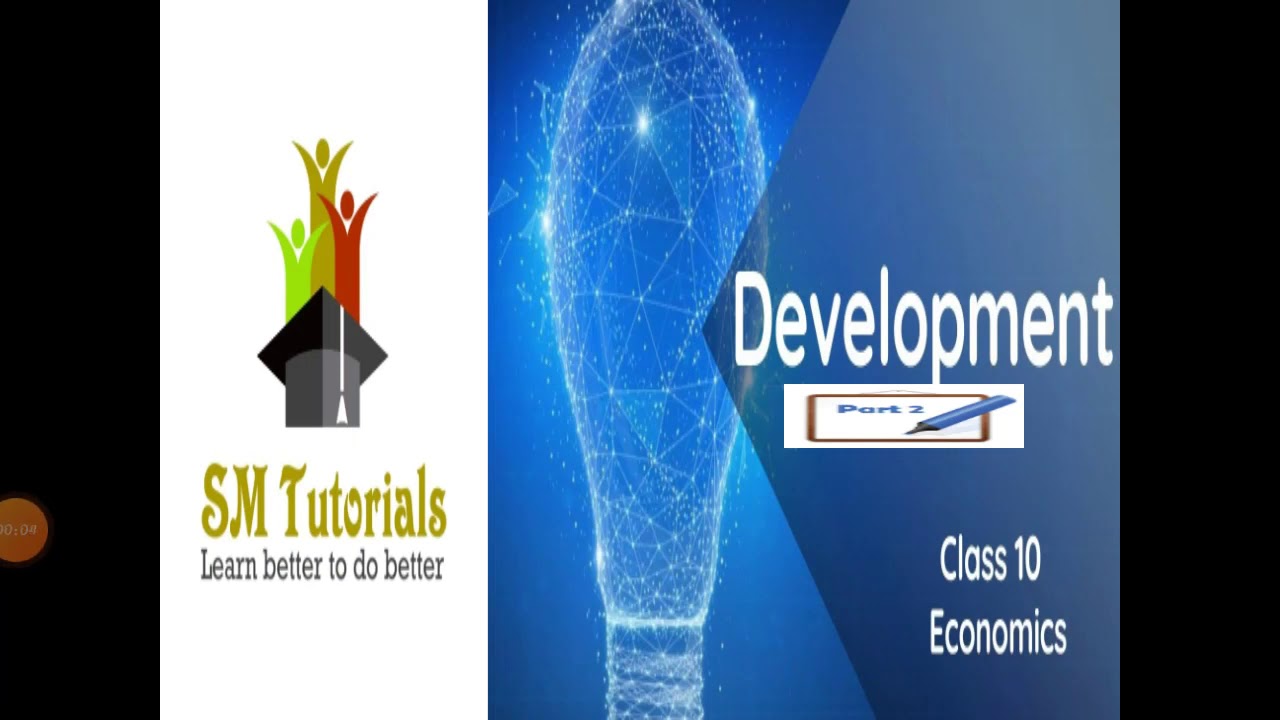 CBSE Class 10 Economics | Development | Part 2 - YouTube