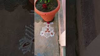 tulsi Rangoli #rangrangoli #rangoli #muggulu #kolam #shorts #easy #viral #trending #satisfying #art