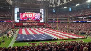 National Anthem. Arizona Cardinals vs Minnesota Vikings.  September 19, 2021
