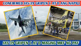 Confirmed saab jas-39 gripen C at D ang napili na maging MRF ng Pilipinas