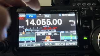 Working SKCC member Mark in GA on 20m KA4UPI Great signals