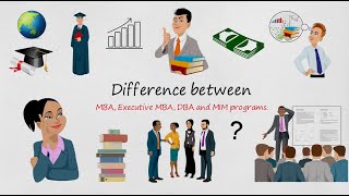 Difference between MBA, Executive MBA, DBA and MIM programs