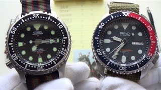 Battle Of The Best $200 Automatic Legendary Divers - Seiko SKX009 vs Citizen NY0040 Promaster Duel