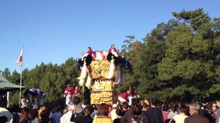 新居浜太鼓祭り　2011年10月18日　八幡神社にて　松乃木太鼓台1