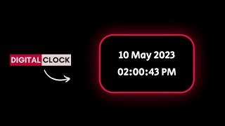 Build a Digital Clock with date and time in CSS JavaScript