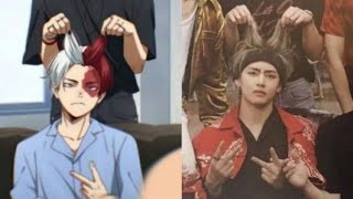 BTS V(Taehyung) anime character | Tiktok compilation