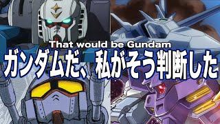 [That would be Gundam] 5 MS that you will never be able to tell if they are Gundam at first sight