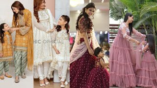 mother daughter matching dresses 2022/23.latest mother daughter matching dress ideas.