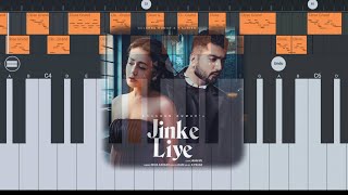 Jinke Liye - Easy piano tutorial || Neha Kakkar | Jaani | B Praak