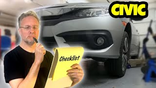 10th Gen Civic Maintenance - B123 Codes - How to jack up your uni-body Civic