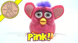 1998 Furby McDonald's Happy Meal Toy - Pink With Gray Eyes and Purple Hair