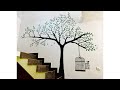 Tree Wall painting / Easy wall painting design / wall art