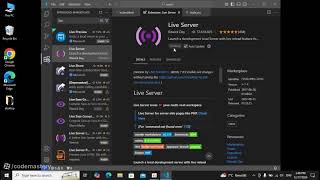 Installing Live Server on vscode