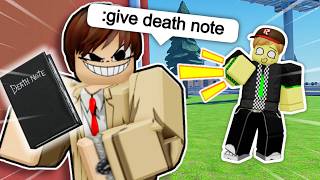 TROLLING WITH ADMIN POWERS AS LIGHT YAGAMI (Roblox VC)