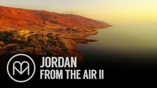 Exploring Jordan's Rugged Desert From An Aerial View