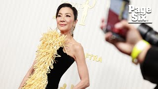 Michelle Yeoh shines bright in yellow sequins at the 2023 SAG Awards | Page Six Celebrity News