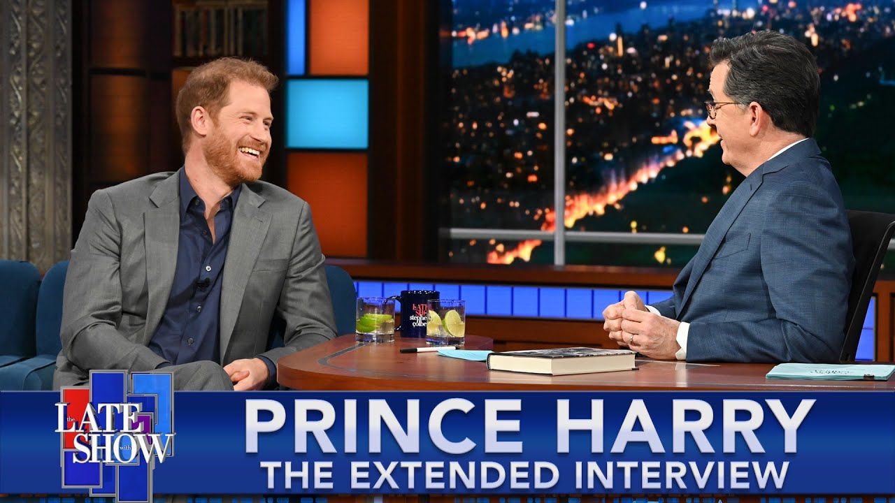 Prince Harry, The Duke Of Sussex Talks #Spare With Stephen Colbert ...