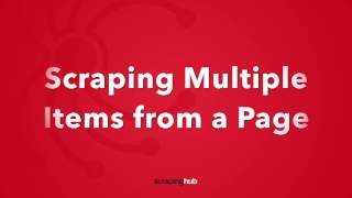 Scraping Multiple Items from a Page