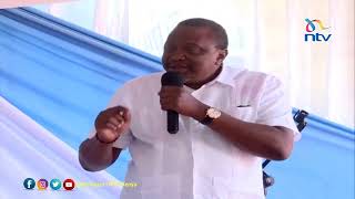 "Wacha wapige mdomo" - Uhuru takes a swipe at Kenya Kwanza govt as he eulogises Magoha