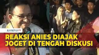 Reaksi Anies Diajak Joget di Tengah Diskusi 'Desak Anies' Bersama Mahasiswa Lampung