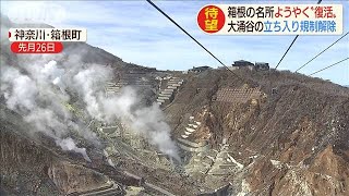 箱根大涌谷の一部　観光客の立ち入り半年ぶり再開へ(19/11/13)