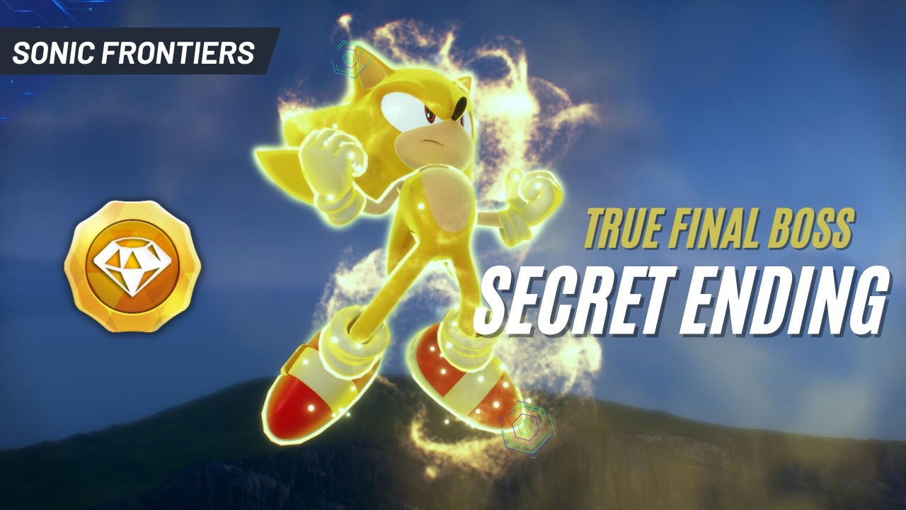 Sonic Frontiers | True Final Boss | Secret Ending | All Final Scenes ...