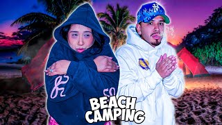 WE WENT BEACH CAMPING ALONE *COUPLES CAMPING*