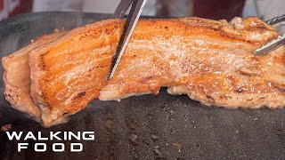 사장님이 미쳤어요! 100g 2700원, 혼밥 가능 삼겹살 / 2$ Grilled pork belly / Korean Street Food