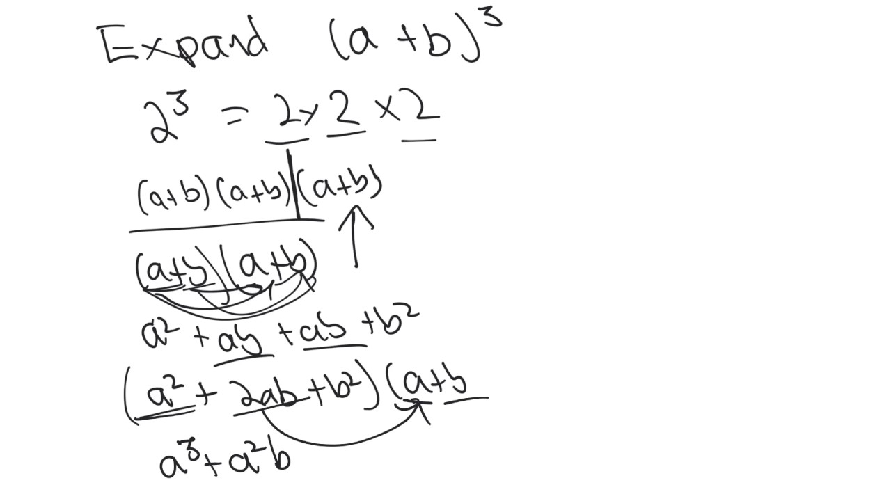 How To Simplify (a+b)^3 - YouTube